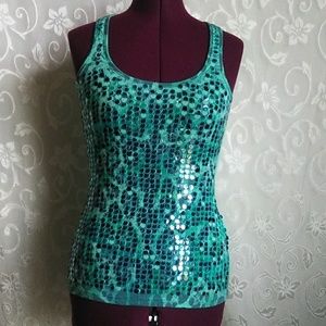 Wet seal sequins tank top